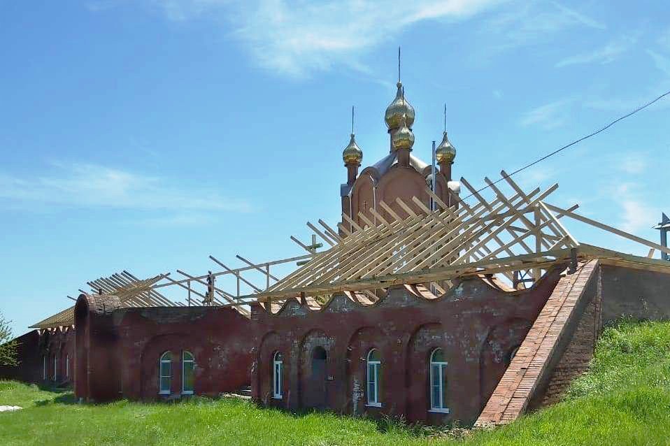 Строительные работы на мемориальном комплексе воинской славы Кубани "Форштадт"