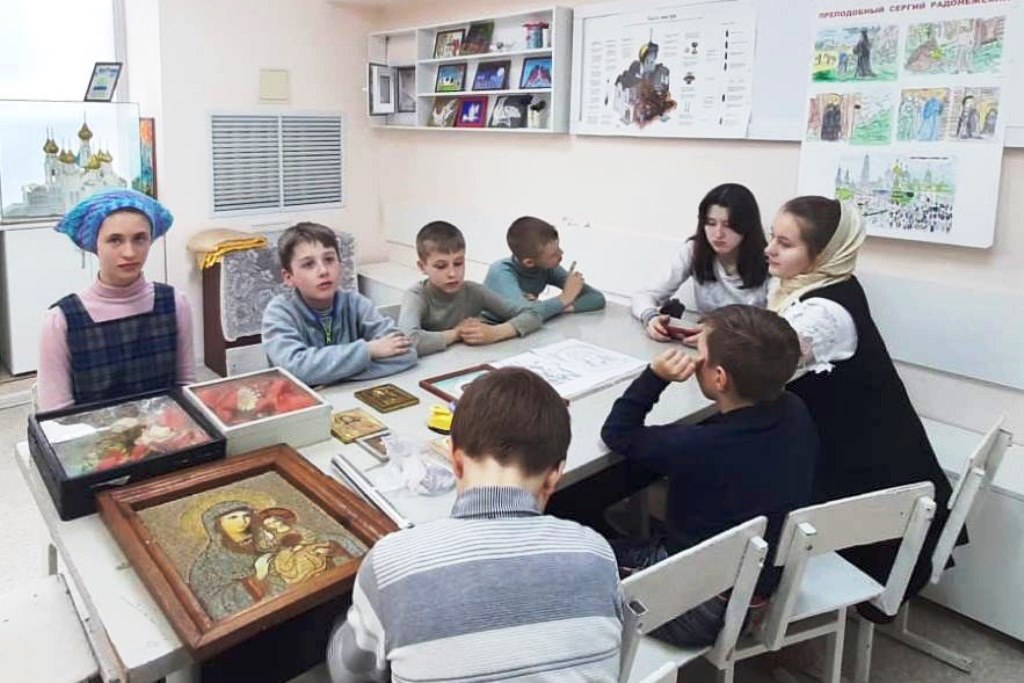 Занятия в Неделю Торжества Православия в воскресной школе «Славословие»