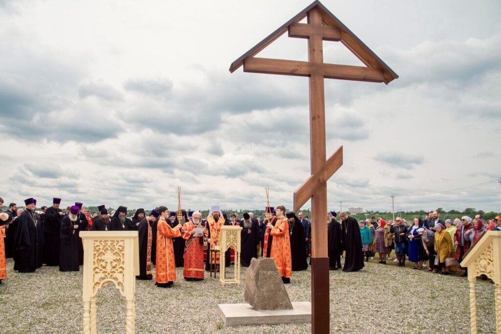 2023-05-14 Освящение закладного камня и Креста в 10-ю годовщину образования Армавирской епархии